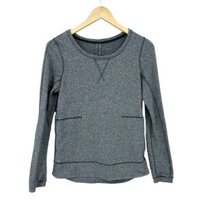 LULULEMON Exhalation Pullover II Long Sleeve Heathered Gray